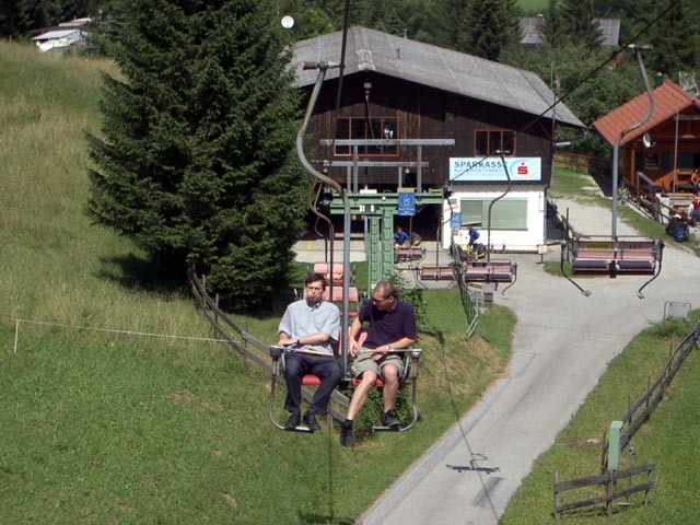 Marco und Daniel am Sessellift (21. Juni)