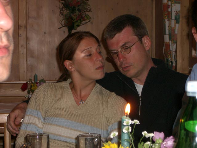 Alexandra und Martin im Schutzhaus Teichhütte (21. Juni)