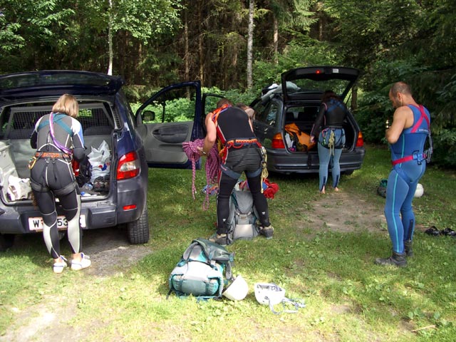 Monika, Helmut, Katharina und Ernst in Waidach (9. Juli)