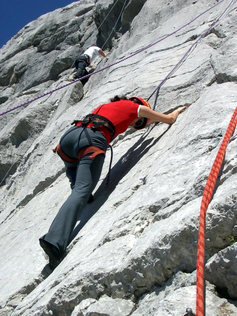 Carmen im Klettergarten Edlgries (20. Juli)