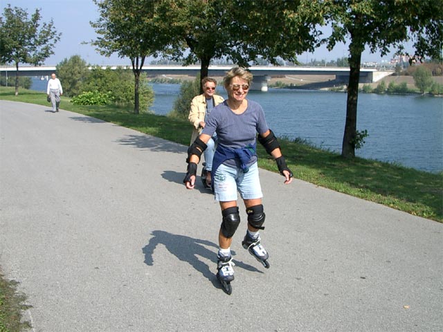 Papa und Mama auf der Donauinsel