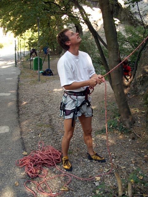 Erich am Fuß des Mödlinger Grats