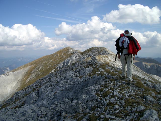 Erich beim Aufstieg auf den Ringkamp (27. Sep.)