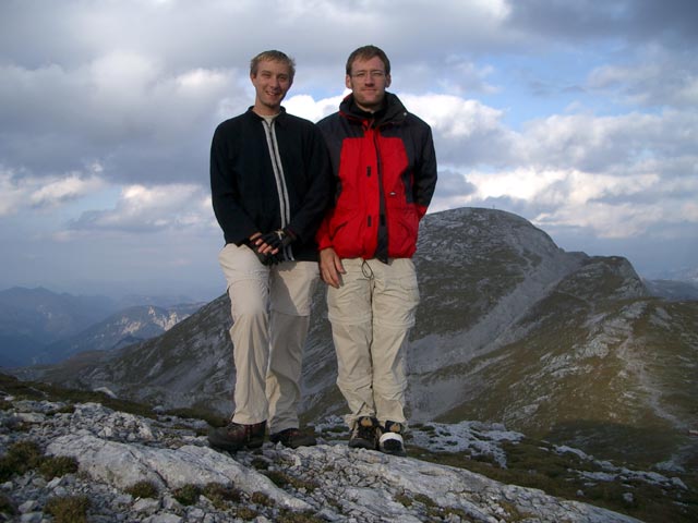 Ich und Erich am G'hackt Kogel, 2.214 m (27. Sep.)
