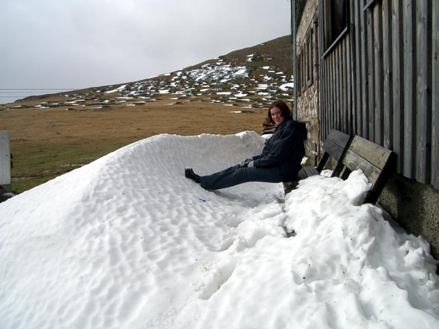 Kerstin beim Karl Ludwig Haus, 1.804 m