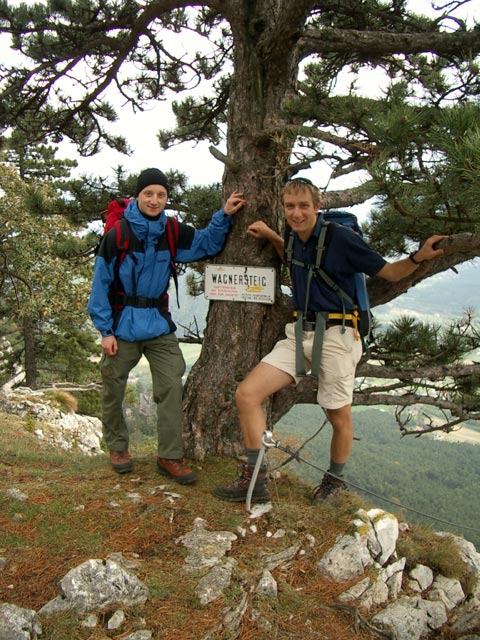 Christoph und ich beim Ausstieg des Wagnersteigs
