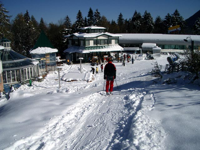 Michael bei der Talstation des Magic-Mountain-Xpress