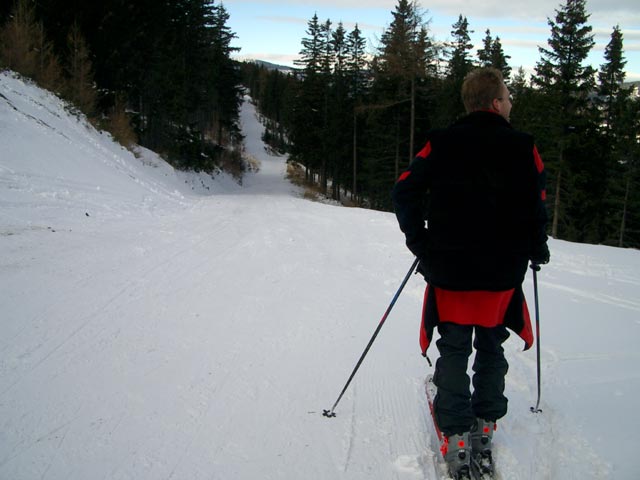 Michael auf der Hallerhausabfahrt