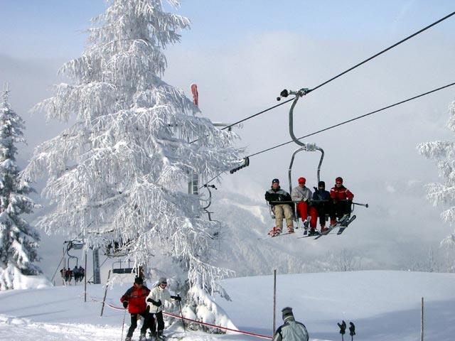 Markus auf der Gernkogel-Panoramabahn I (6. Jän.)