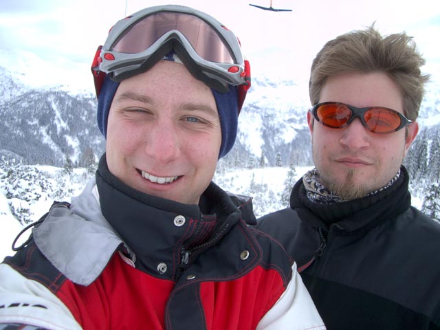 Ich und Markus am Tauernkarlift (8. Jän.)