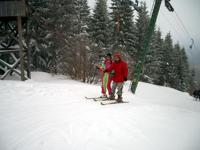 Sonja und Christoph am Karnerboden-Lift