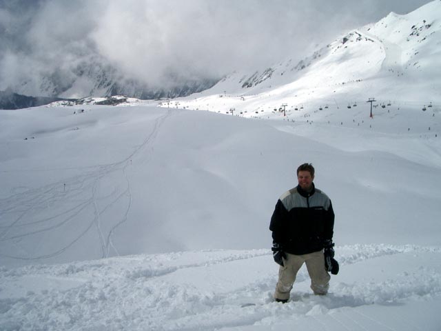 Markus neben der Schiroute 9 (11. Apr.)