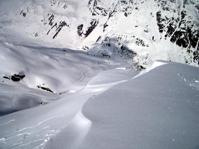 freies Gelände bei der Gampenbahn (14. Apr.)