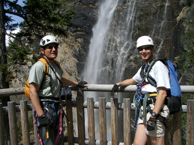 Axel und ich auf der Felskanzel