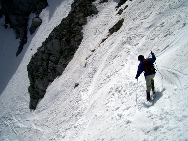Andreas in der Einfahrt der Breiten Ries