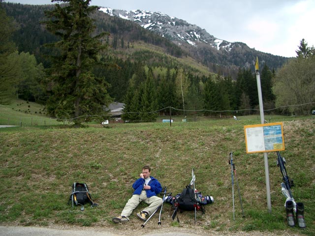 Andreas bei der Haltestelle Losenheim Sesselbahn