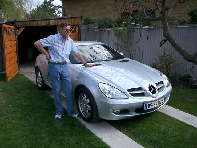 Papa und sein Mercedes SLK (19. Apr.)