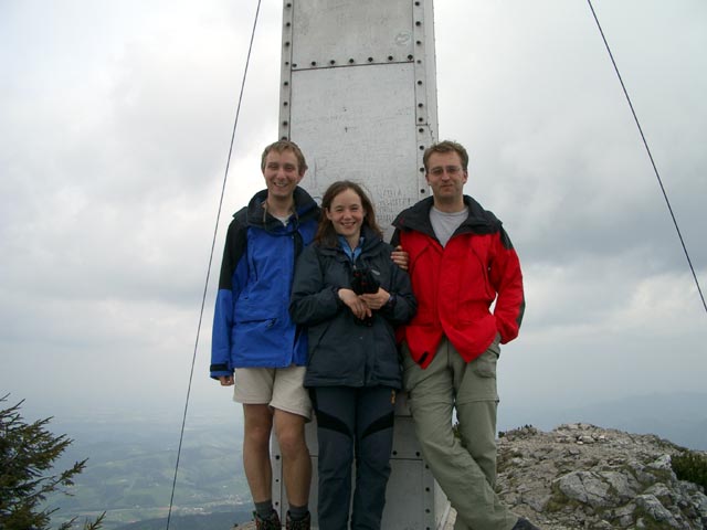 Ich, Irene und Michael am Pyramidenkogel, 1.691 m