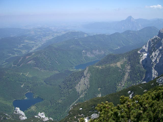 Hinterer Langbathsee, Vorderer Langbathsee und Traunstein (30. Mai)