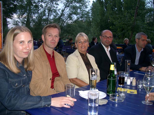 Katrin, Erich, Anita, Hans-Christian und Fritz in der Summer Stage