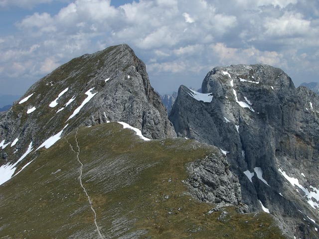 Sparafeld und Reichenstein vom Kalbling aus (10. Juni)