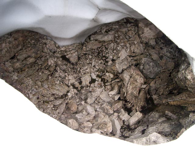 Schneehöhle neben Weg 219 (4. Juli)