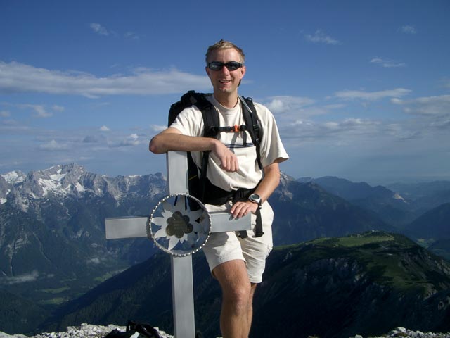 Ich am Kaminspitz, 2.328 m (5. Juli)