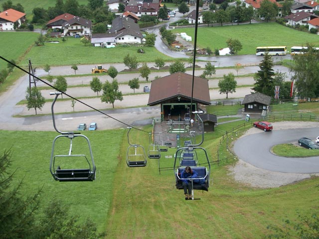 Daniela auf der Glungezerbahn