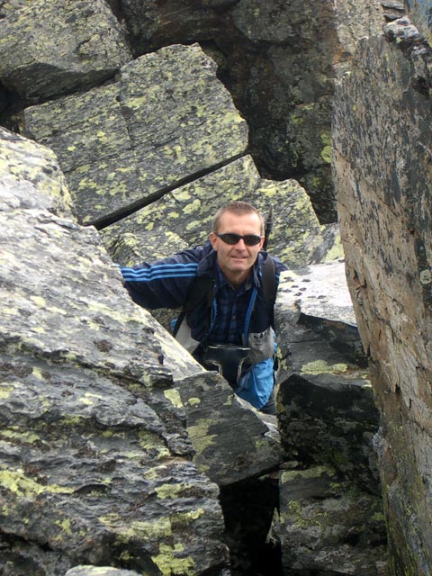 Glungezer Klettersteig: zwischen drittem und viertem Abschnitt