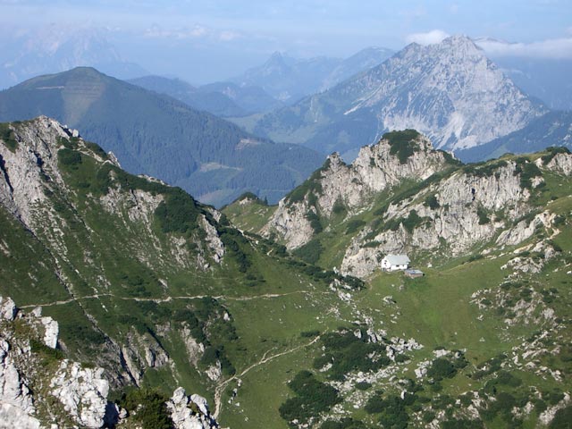 Admonter Warte und Admonter Haus vom Grabnerstein aus (29. Aug.)