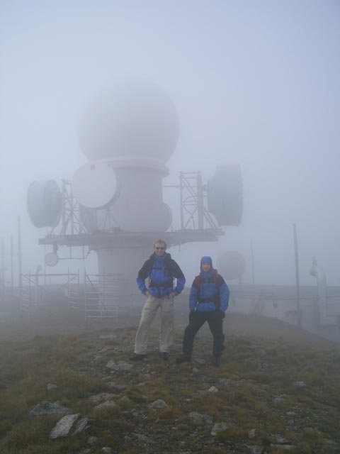 Ich und Christoph am Scharfen Eck, 2.364 m (5. Sep.)