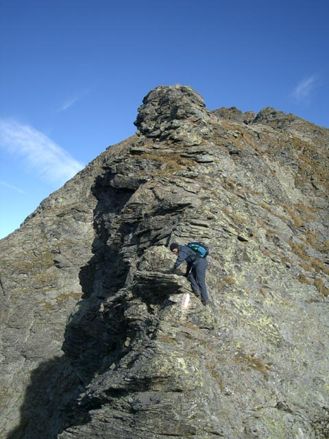 Irene am Südgrat der Hochwildstelle (19. Sep.)