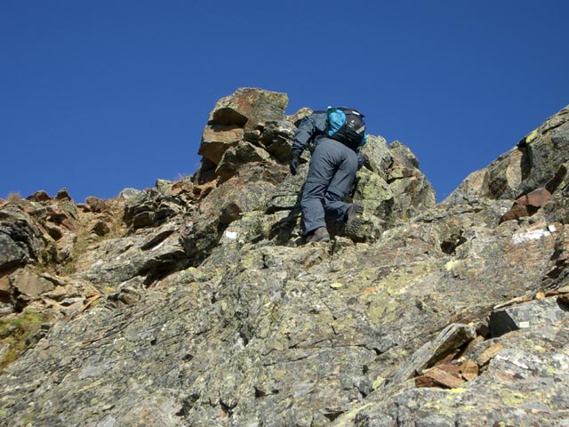 Irene am Südgrat der Hochwildstelle (19. Sep.)