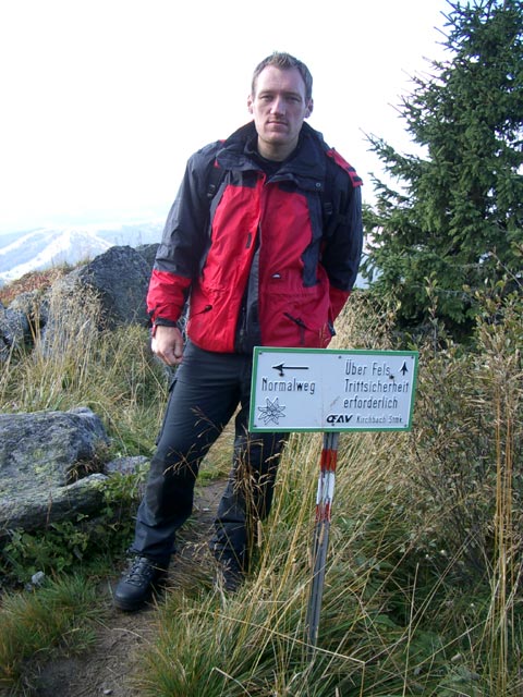 Erich am Weg 505 B zwischen Rappoldkogel und Hirschegger Sattel