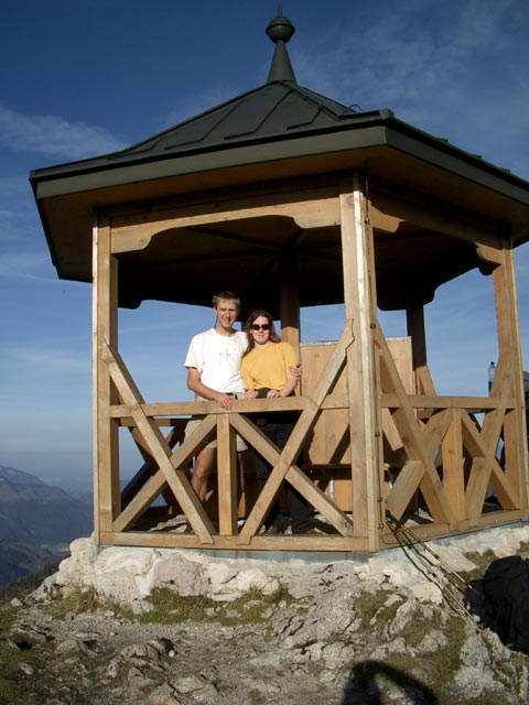 Ich und Daniela am Stripsenkopf, 1.807 m (23. Okt)