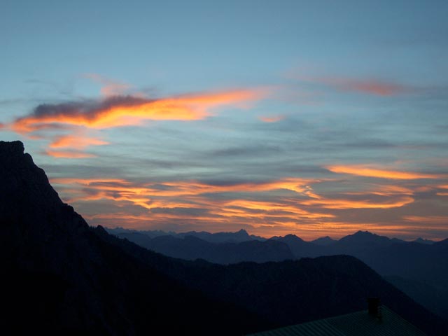 Sonnenuntergang beim Stripsenkopfhaus (23. Okt)