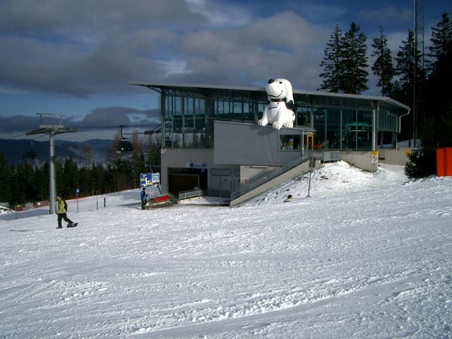Bergstation der Komfort-Vierer-Sesselbahn