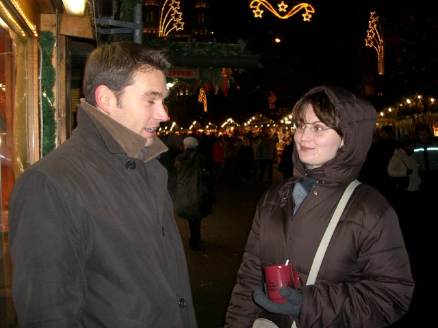 Mario und Sabine am Wiener Christkindlmarkt (16. Dez.)