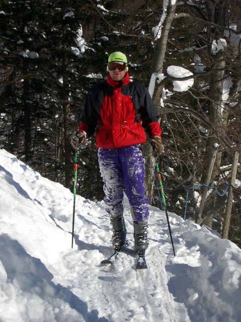 Erich auf der Lahngrabenabfahrt