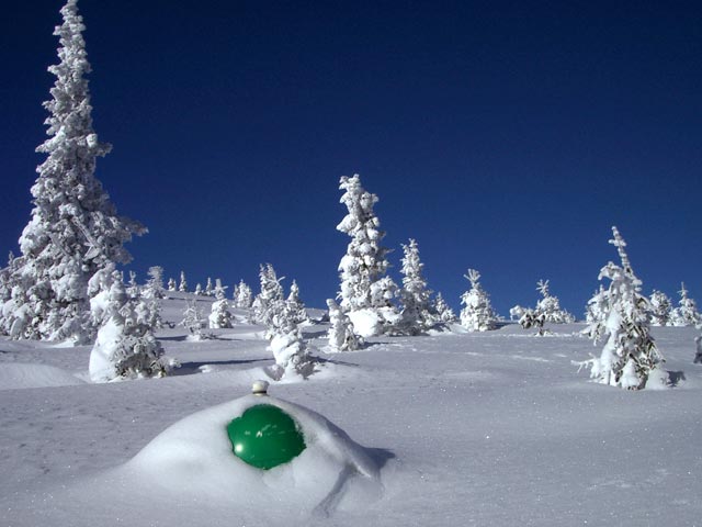 neben der Abfahrt des Schilifts