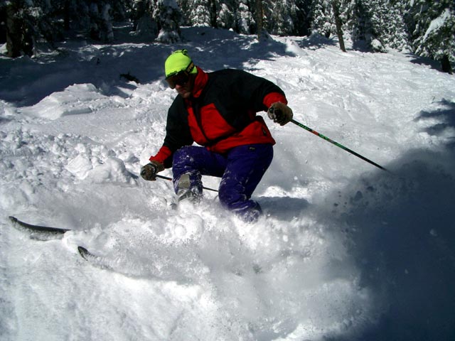 Erich auf der Schöllerabfahrt