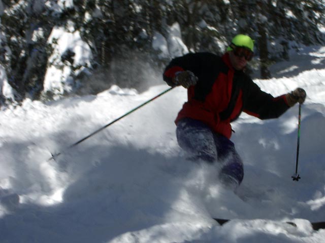 Erich auf der Schöllerabfahrt