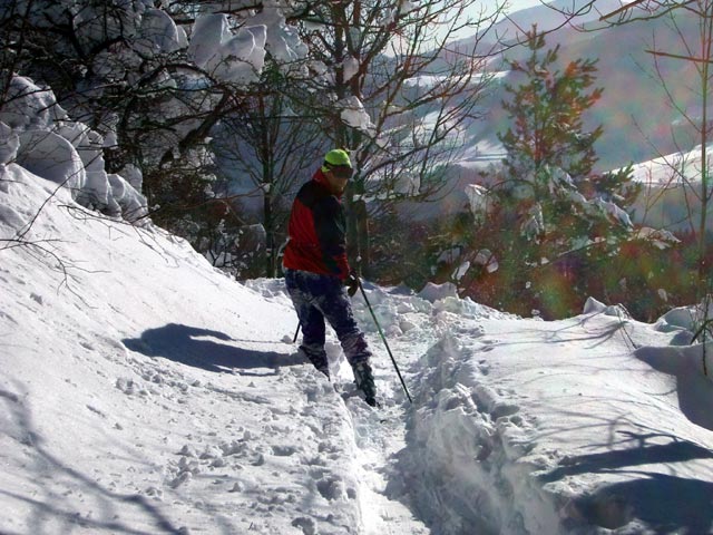 Erich auf der Schöllerabfahrt