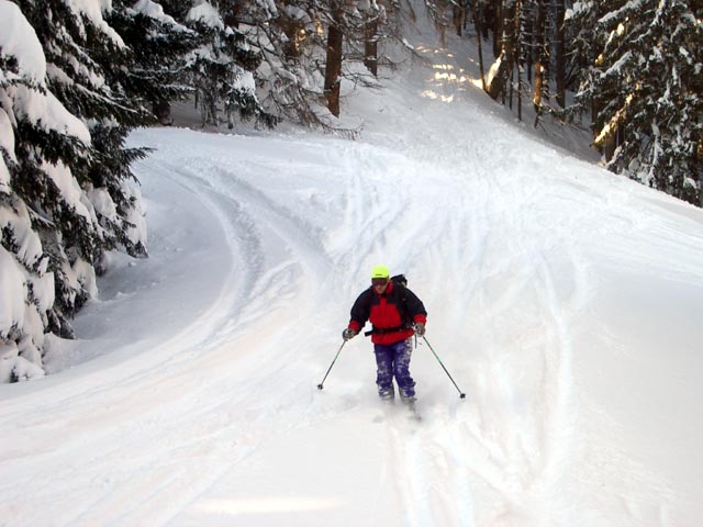 Erich auf der Schöllerabfahrt