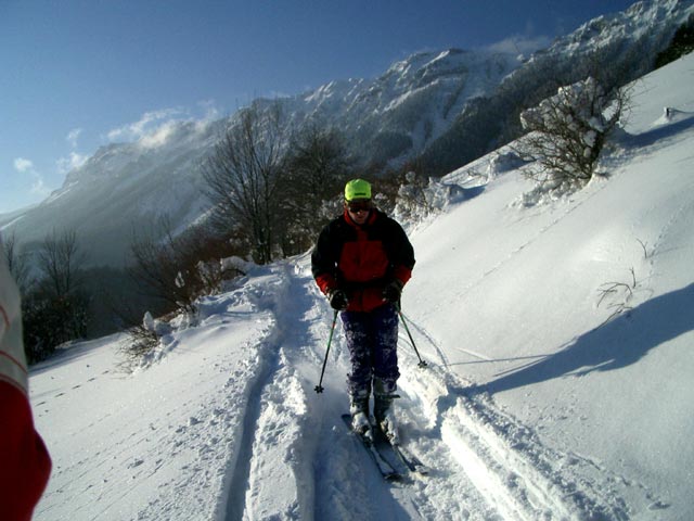 Erich auf der Schöllerabfahrt