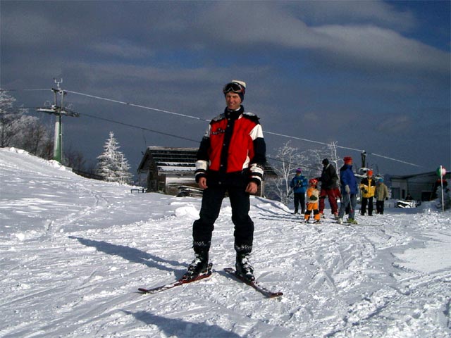 Ich bei der Bergstation der Bergbahn Lilienfeld