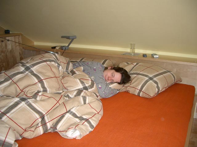 Daniela in meinem Schlafzimmer (13. Feb.)