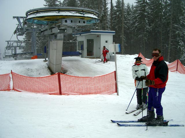 Daniela und Erich bei der Bergstation der Forsteralmbahn