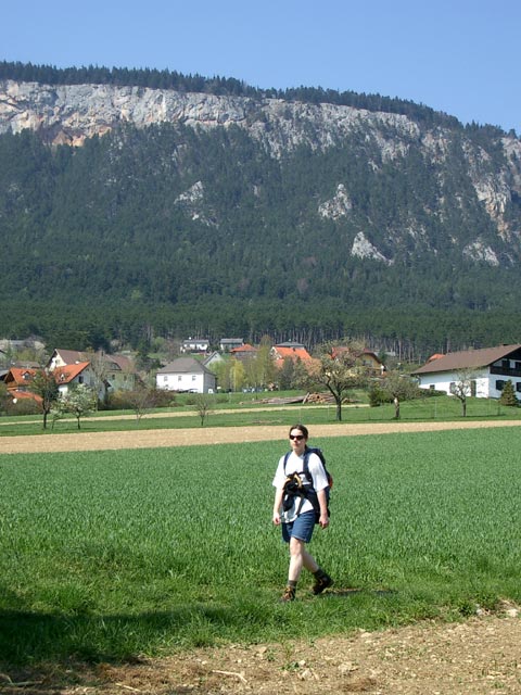 Daniela zwischen Oberhöflein und Unterhöflein