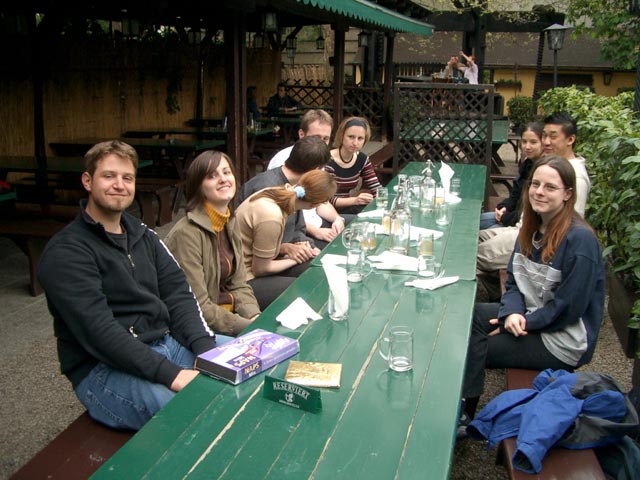Markus, Katarina, Doris, Andreas, Reinhard, Karin, Han(n)a(h), Christian und Daniela im Schübel-Auer